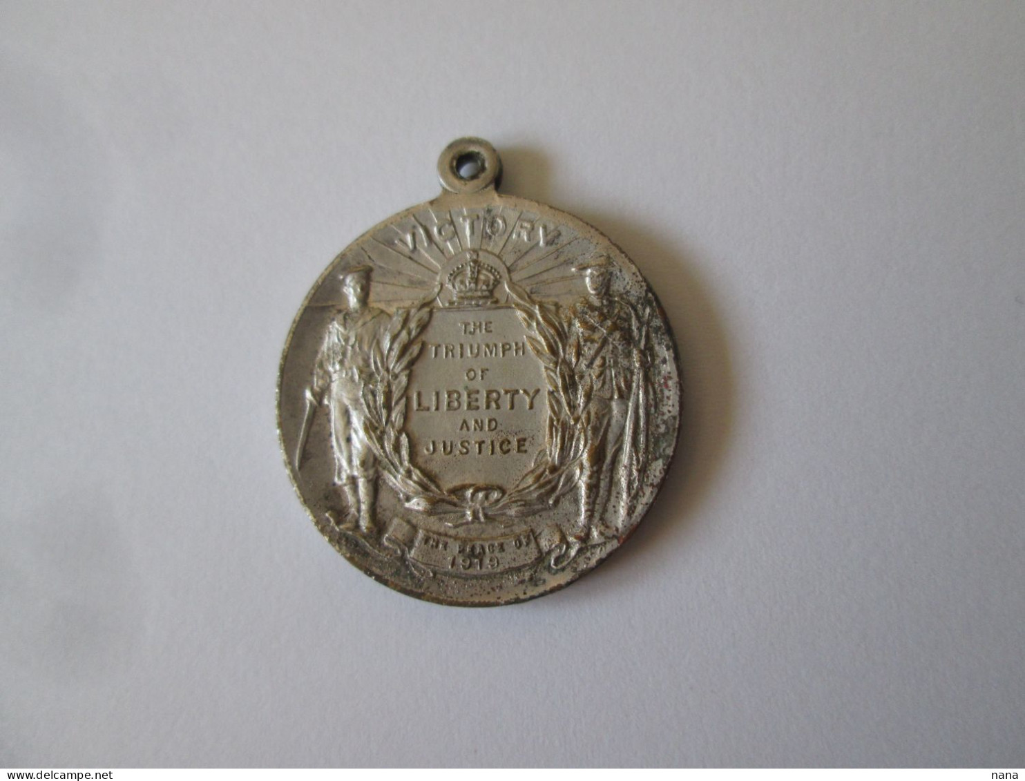 Australia Medaille 1919:Victoire Et Paix-Triomphe Liberte Et Justice-PGM/Medal Victory&Peace-Triumph Freed.& Justice WWI - Andere & Zonder Classificatie