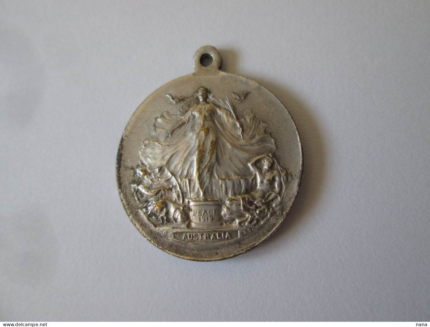 Australia Medaille 1919:Victoire Et Paix-Triomphe Liberte Et Justice-PGM/Medal Victory&Peace-Triumph Freed.& Justice WWI - Otros & Sin Clasificación