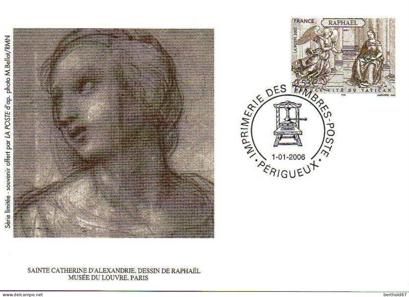 France Entier-P Carte (5010-CP) Raphaël France Cité Du Vatican - Pseudo-officiële  Postwaardestukken