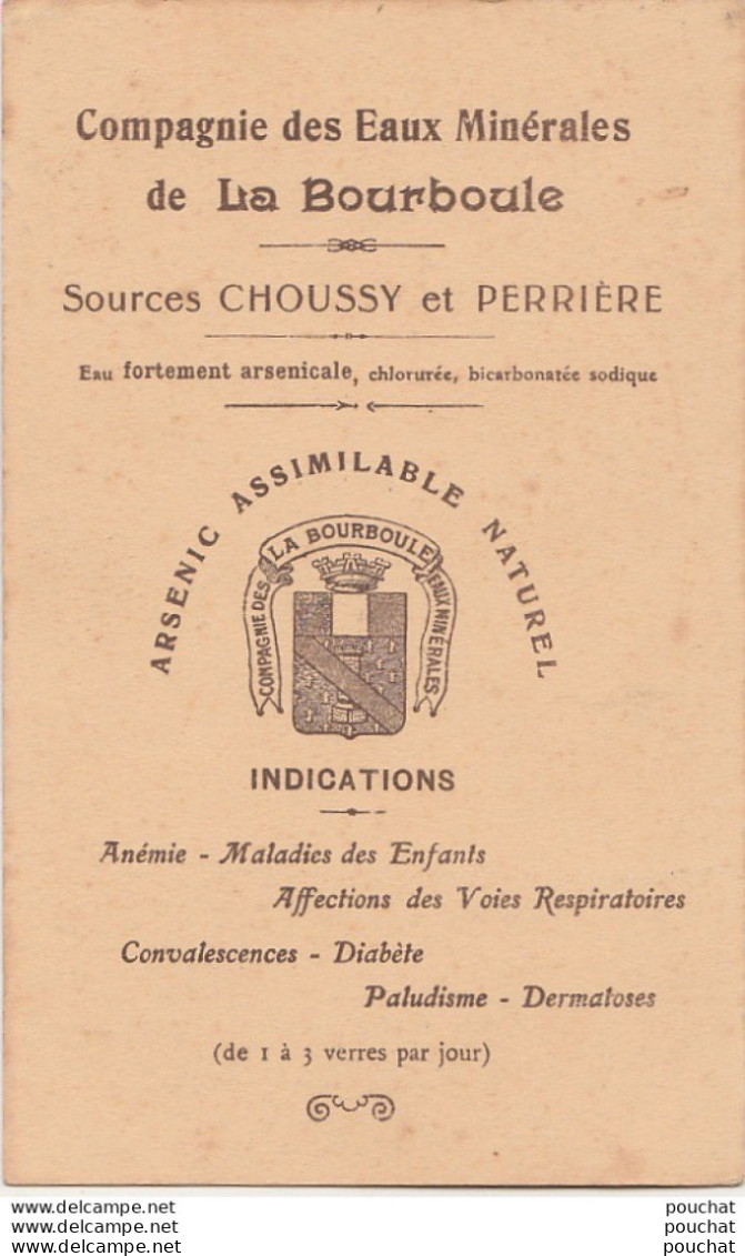 D3- ALFRED FOURNIER  PROFESSEUR FACULTE MEDECINE DE PARIS - DOS PUB - COMPAGNIE DES EAUX DE LA BOURBOULE - 2 SCANS - Gesundheit