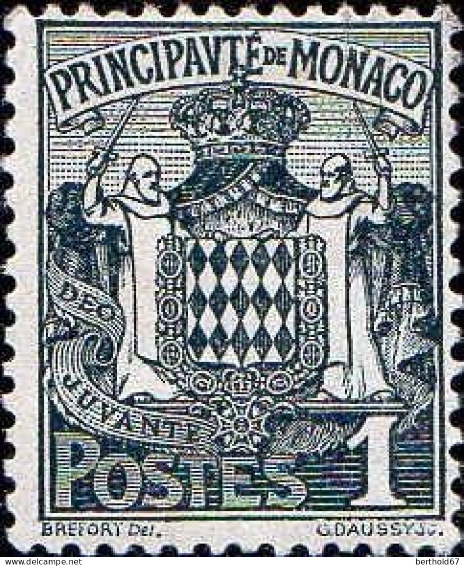 Monaco Poste N** Yv:  73 Mi:73 Deo Juvante Armoiries - Ongebruikt