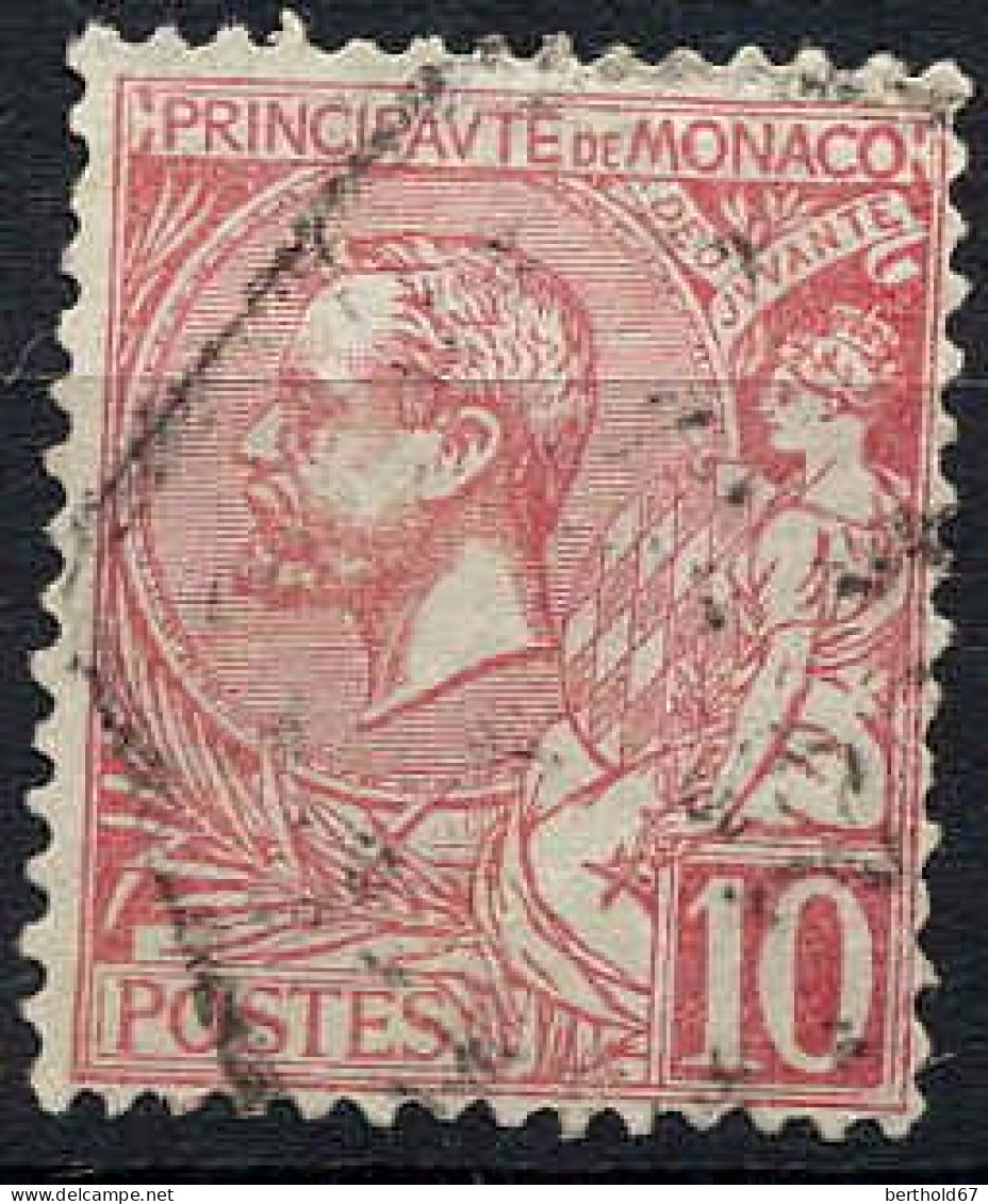 Monaco Poste Obl Yv:  23 Mi:23 Prince Albert Ier (Beau Cachet Hexagonal) - Usati
