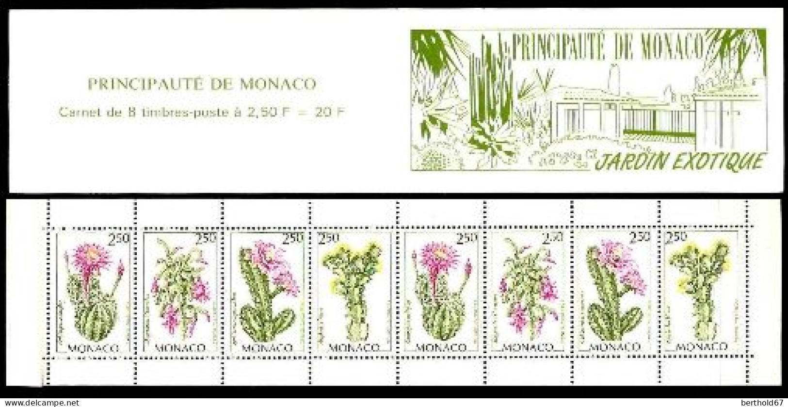 Monaco Carnet N** Yv: 9 Mi:HB7 Jardin Exotique - Postzegelboekjes