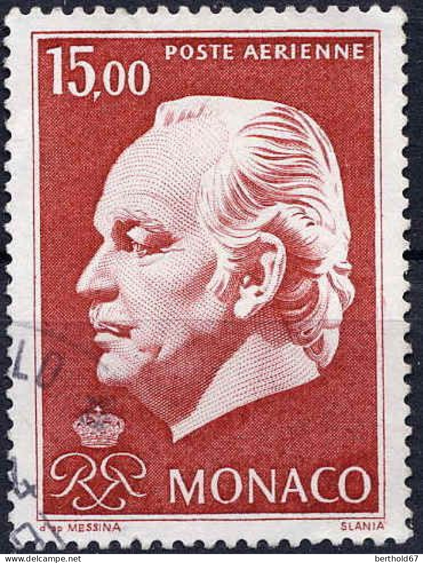 Monaco Avion Obl Yv: 98 Mi:1161 Rainier III (Beau Cachet Rond) - Luftfahrt