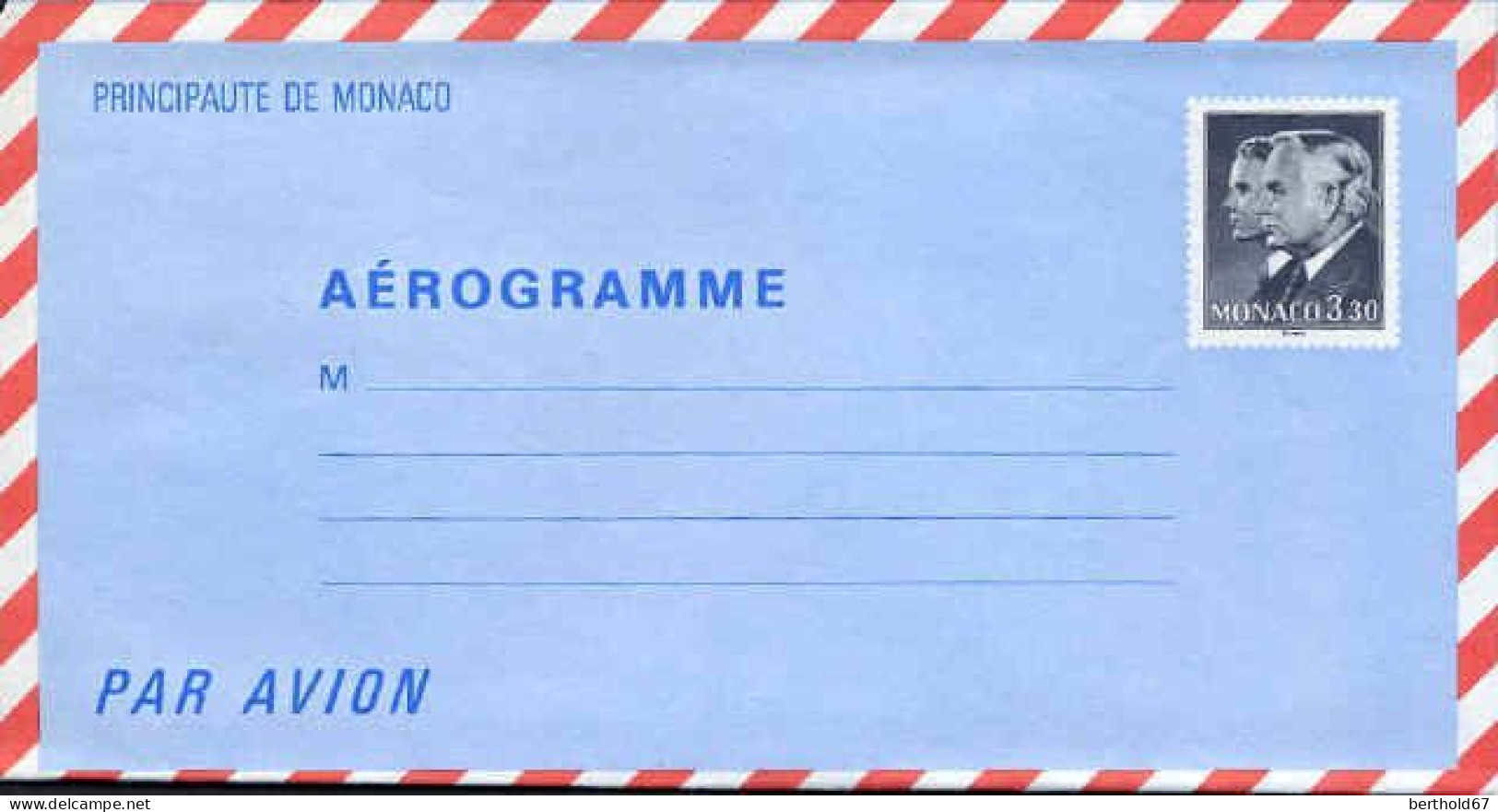 Monaco Aérogr N** Yv:506 Rainier III & Albert - Enteros  Postales