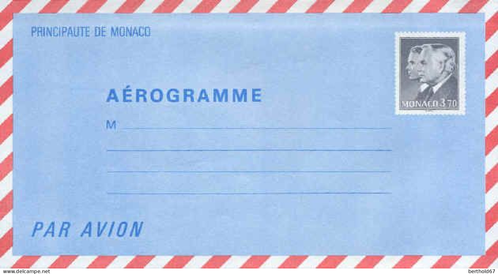 Monaco Aérogr N** Yv:507 Rainier III & Albert - Postal Stationery