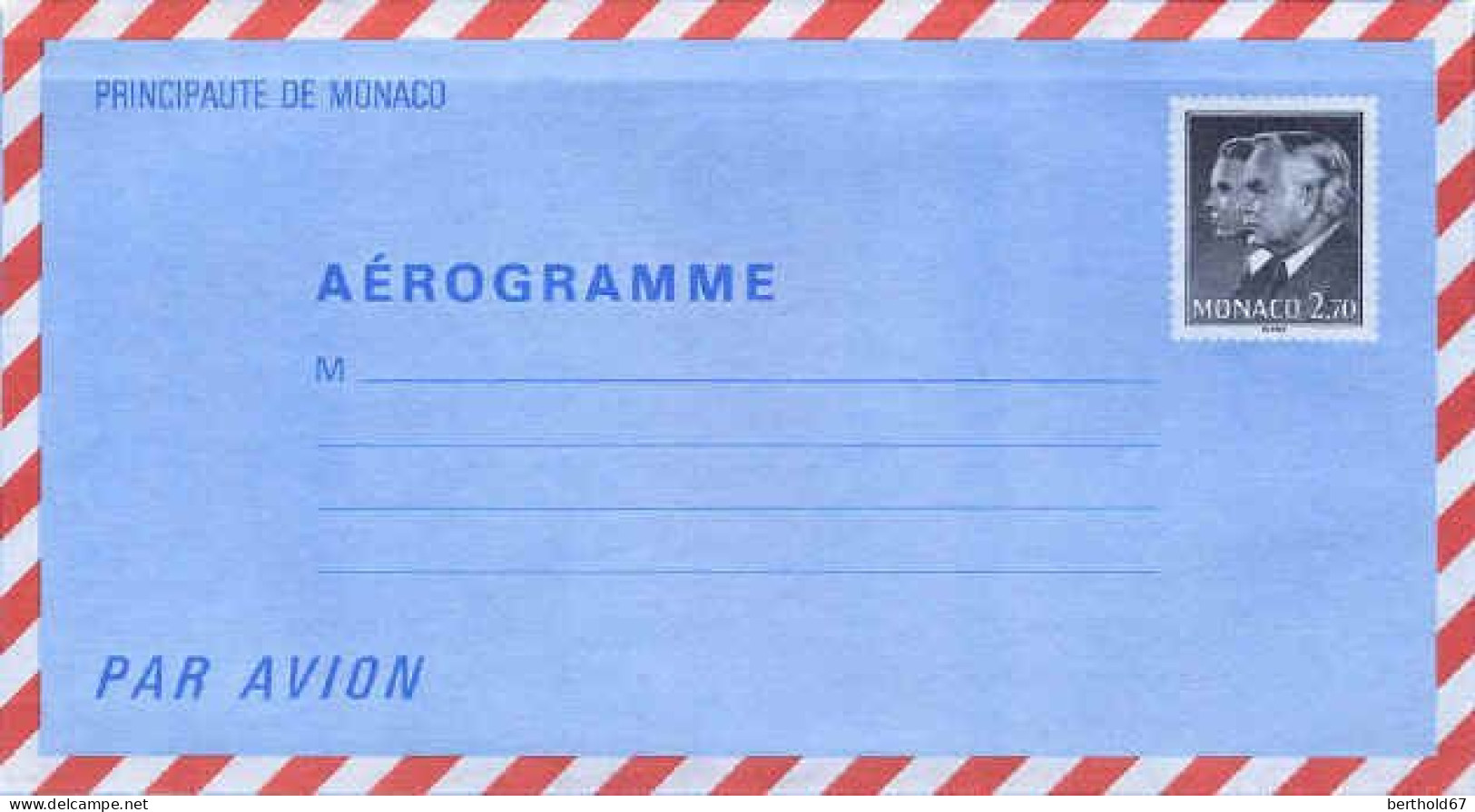 Monaco Aérogr N** Yv:505 Rainier III & Albert - Postal Stationery