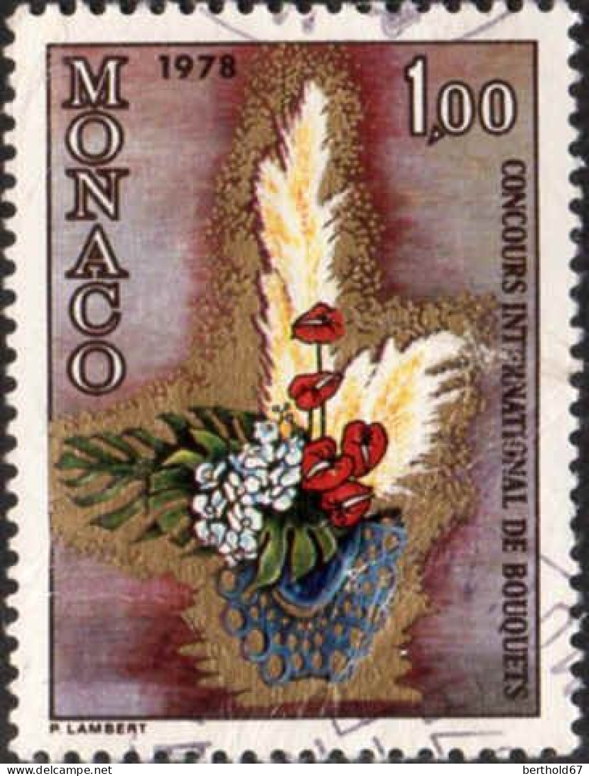 Monaco Poste Obl Yv:1116 Mi:1291 Ikebana (cachet Rond) - Used Stamps