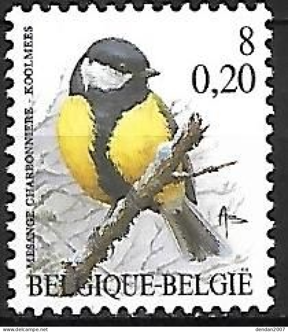 Belgium - MNH ** BUZIN -  8 BEF - 0.20 €  / 2000 : Koolmees -  Great Tit  -  Parus Major - Uccelli Canterini Ed Arboricoli