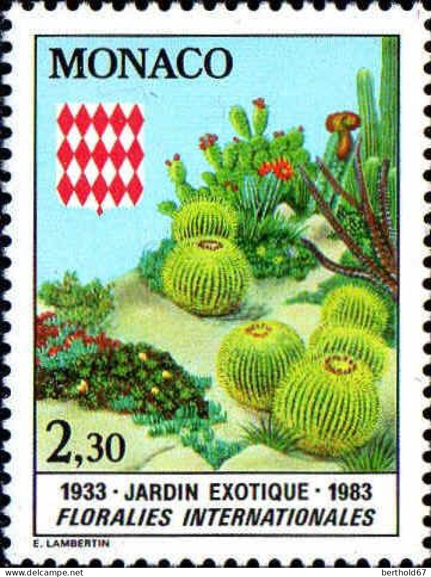 Monaco Poste N** Yv:1362 Mi:1573 Cactus (Thème) - Sukkulenten