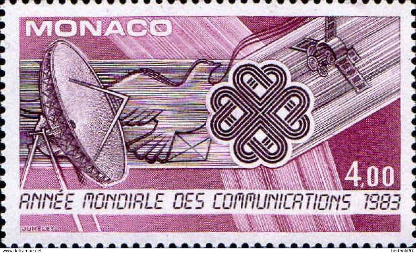 Monaco Poste N** Yv:1373 Mi:1585 Année Mondiale Des Communications (Thème) - Telecom