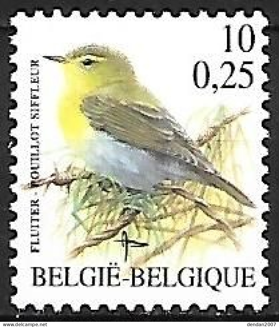 Belgium - MNH ** BUZIN -  10 BEF - 0.25 €  / 2000 : Fluiter -  Wood Warbler -   Phylloscopus Sibilatrix - Sperlingsvögel & Singvögel