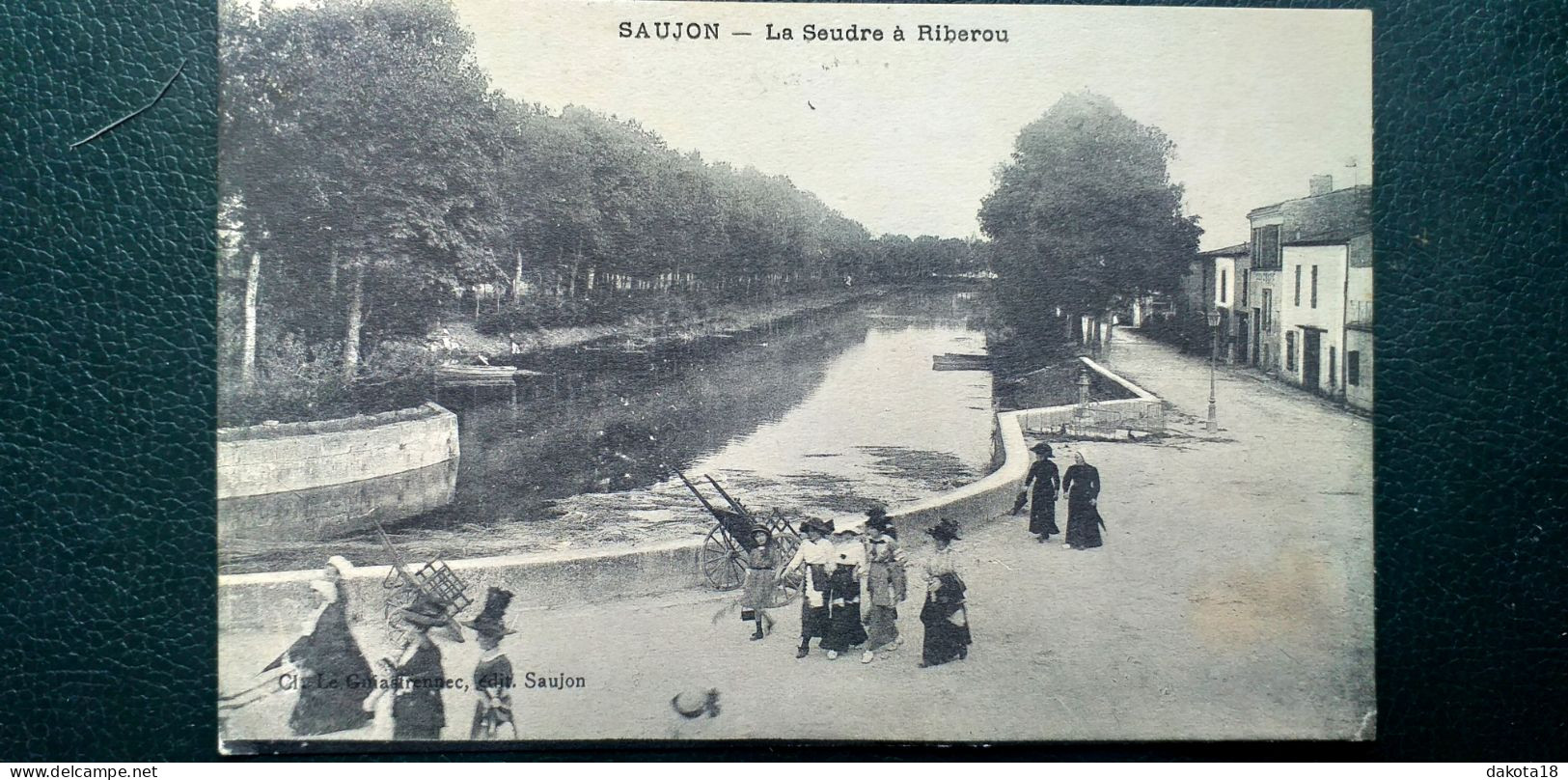 17 , Saujon , La Seudre à Riberou En 1918 - Saujon