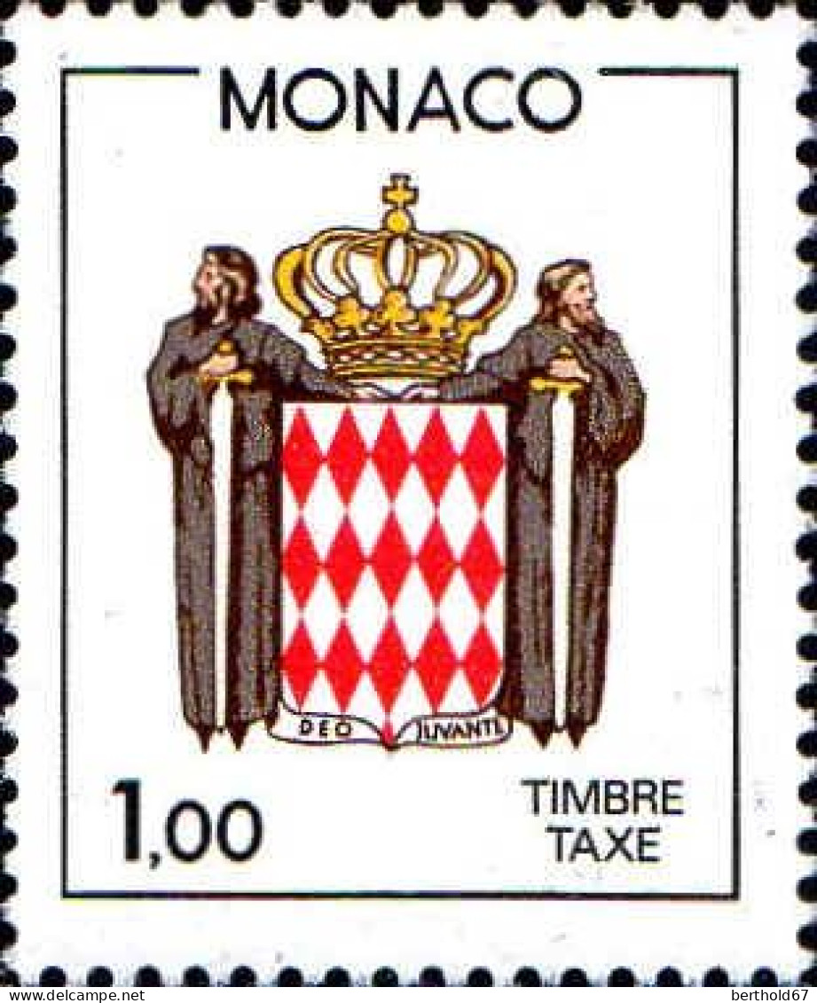 Monaco Taxe N** Yv:83/86 Armoiries De La Principauté (Thème) - Francobolli