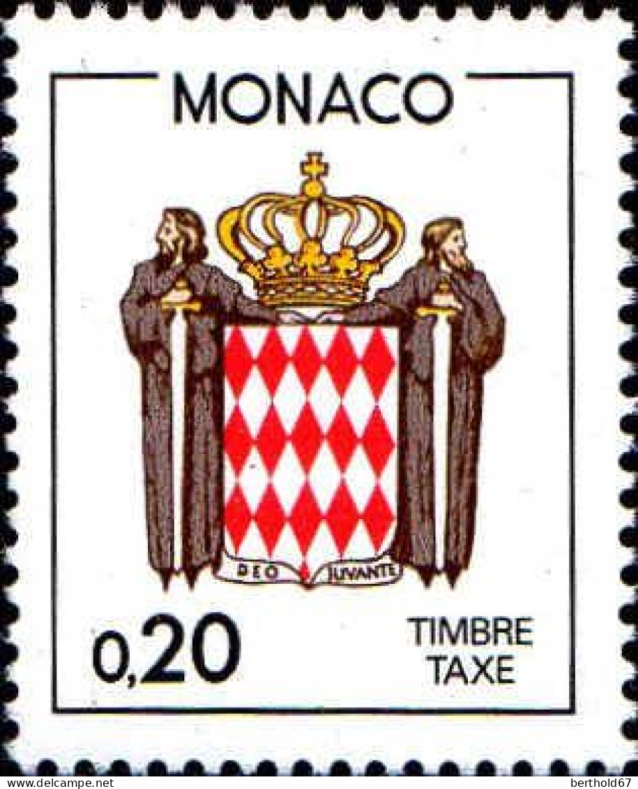 Monaco Taxe N** Yv:75/82 Armoiries De La Principauté (Thème) - Stamps