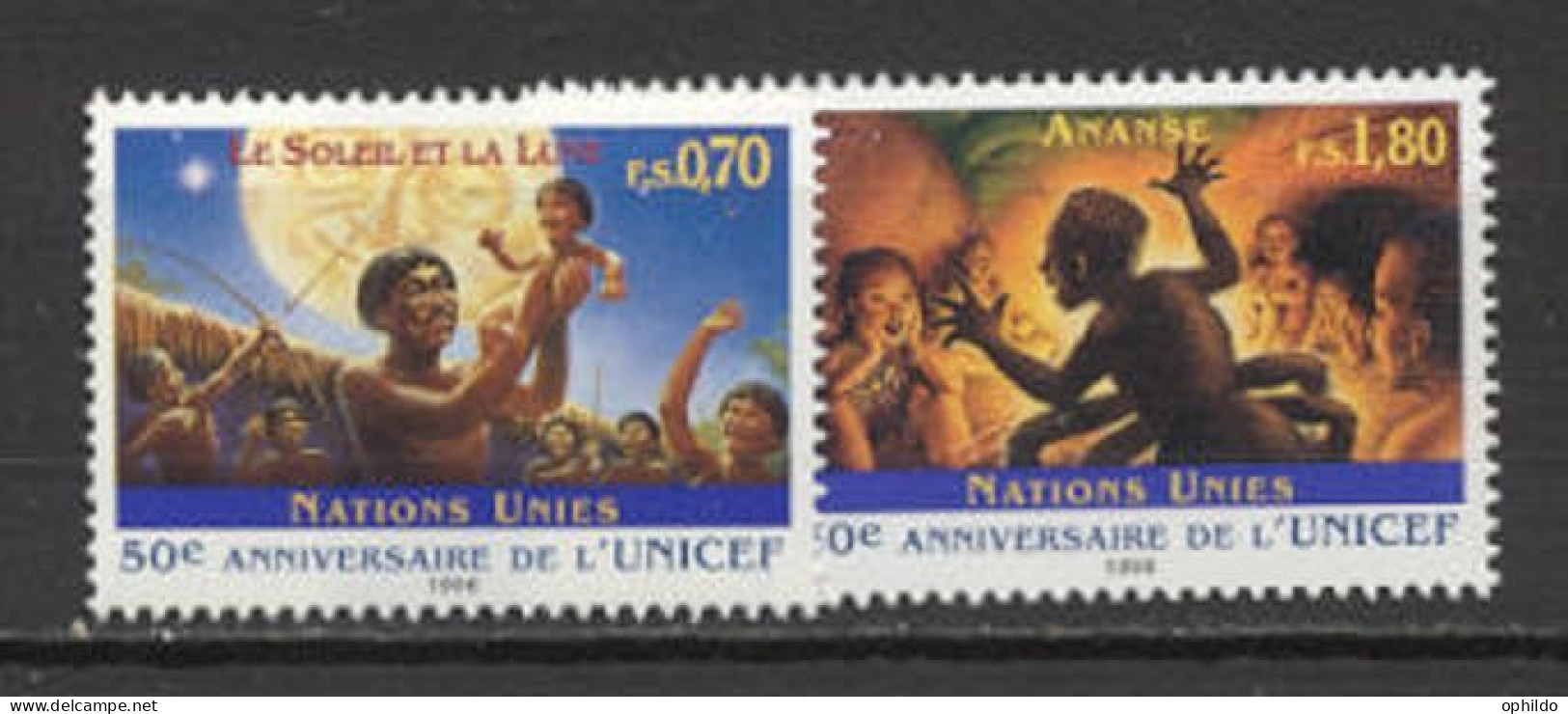 Nations Unies  Genève   321/322    * *  TB  UNICEF  - Unused Stamps