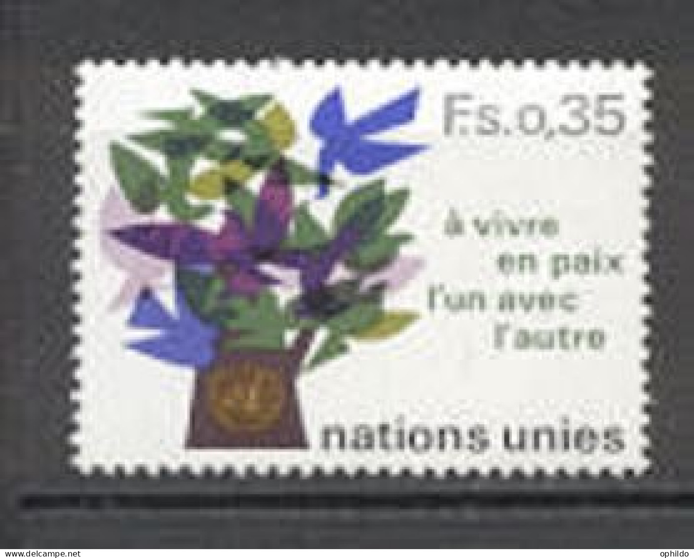 Nations Unies  Genève   72  * *  TB    - Unused Stamps
