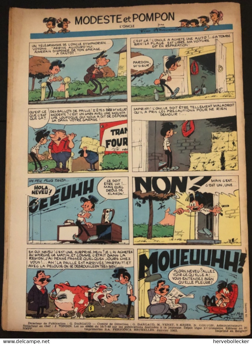 TINTIN Le Journal Des Jeunes N° 741 - 1963 - Tintin