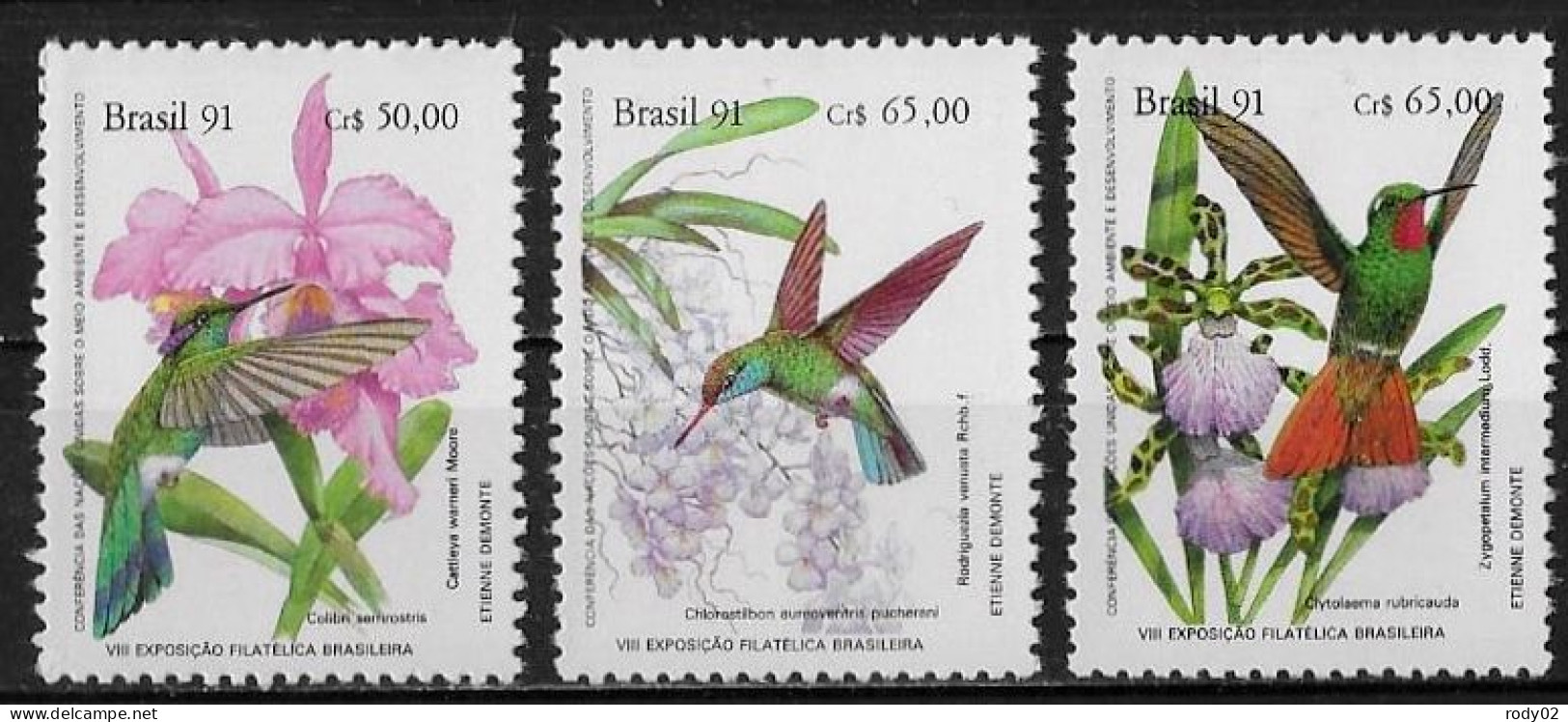 BRESIL - OISEAUX - COLIBRIS - N° 2040 A 2042 - NEUF** MNH - Hummingbirds