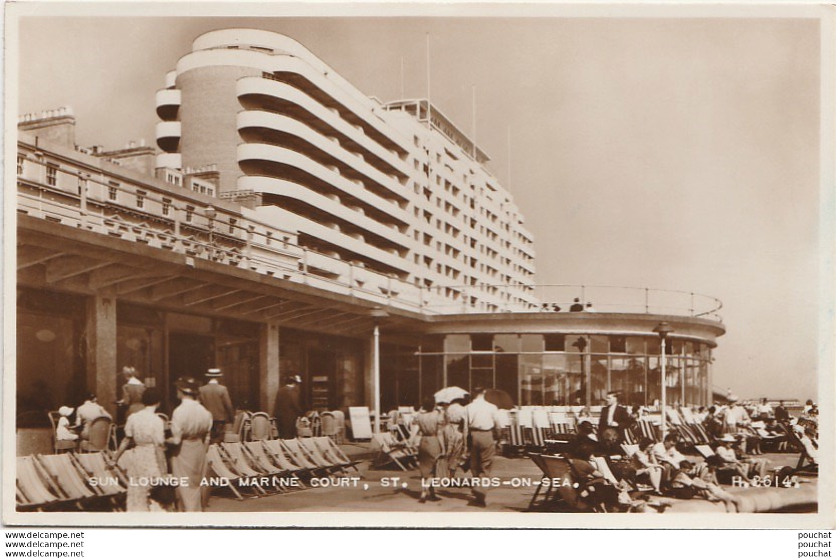 F5- ST. LEONARDS ON SEA - SUN LOUNGE AND  MARINE COURT - (2 SCANS) - Hastings