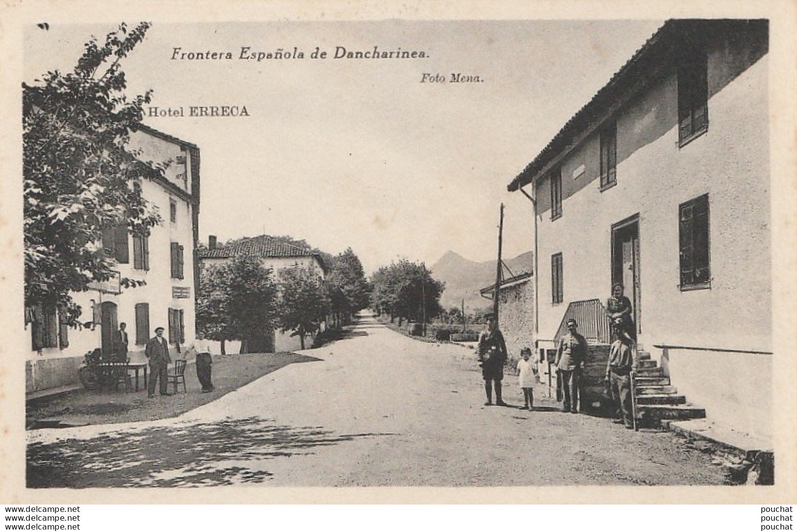 F6- FRONTERA ESPANOLA DE DANCHARINES (ESPAGNE) HOTEL ERRECA  - (ANIMEE - 2 SCANS) - Navarra (Pamplona)