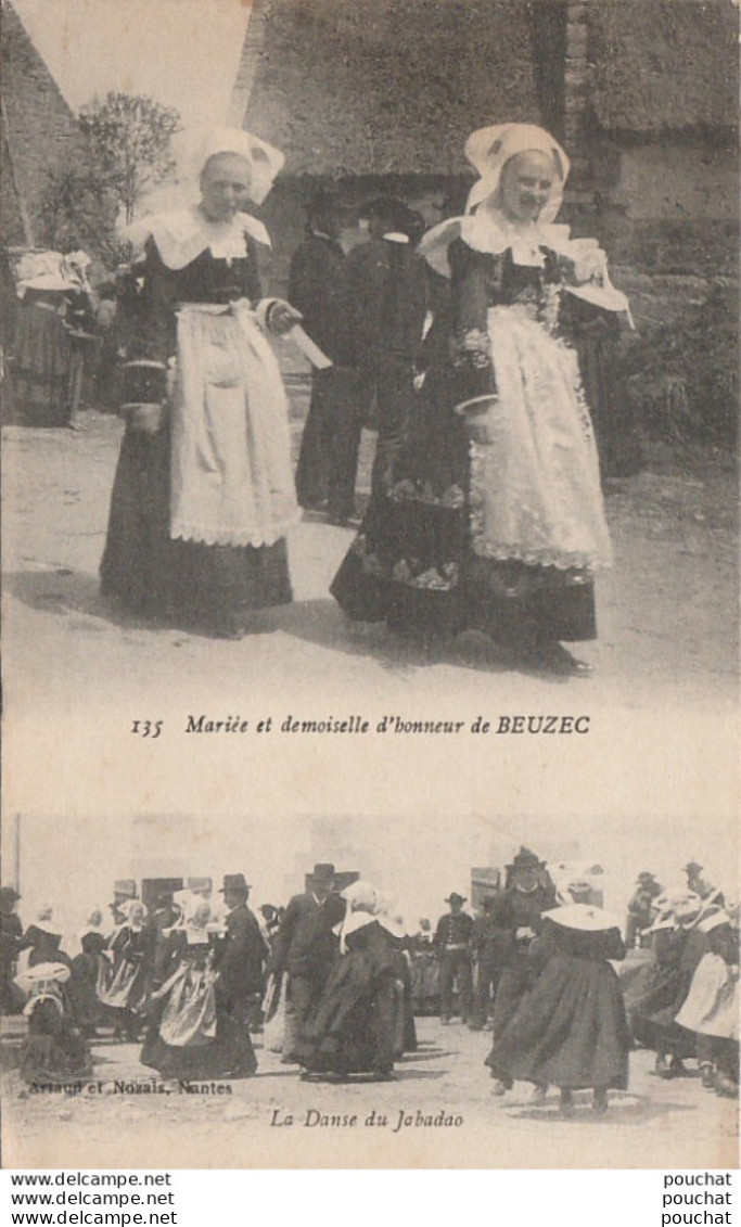 F11-29) BEUZEC (FINISTERE) MARIEE ET DEMOISELLE D'HONNEUR ET LA DANSE DU JABADAO - EDITEUR ARTAUD  - 2 SCANS) - Beuzec-Cap-Sizun