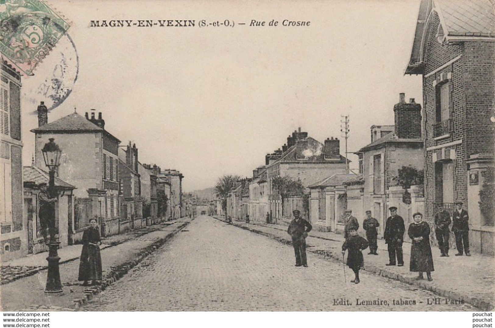 F20- 95)  MAGNY EN VEXIN  - RUE DE CROSNE - (ANIMEE - PERSONNAGES - VILLAGEOIS) - Magny En Vexin