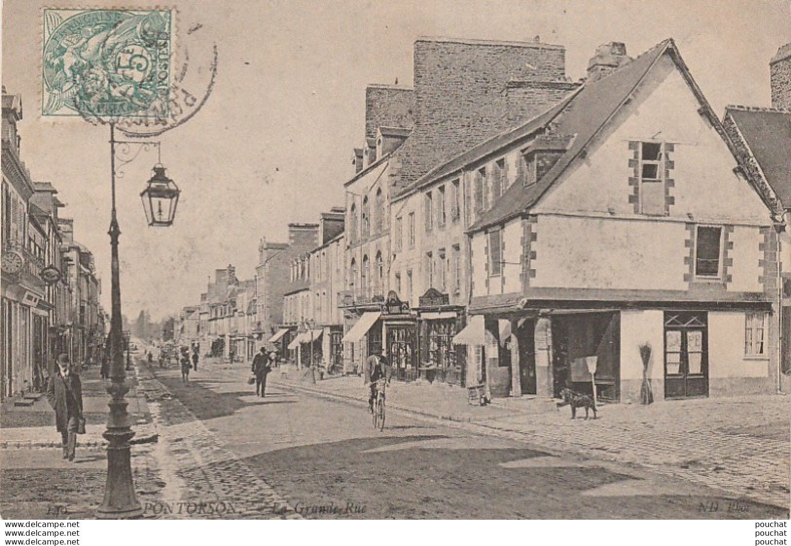 F22-50) PONTORSON - LA GRANDE RUE - Pontorson