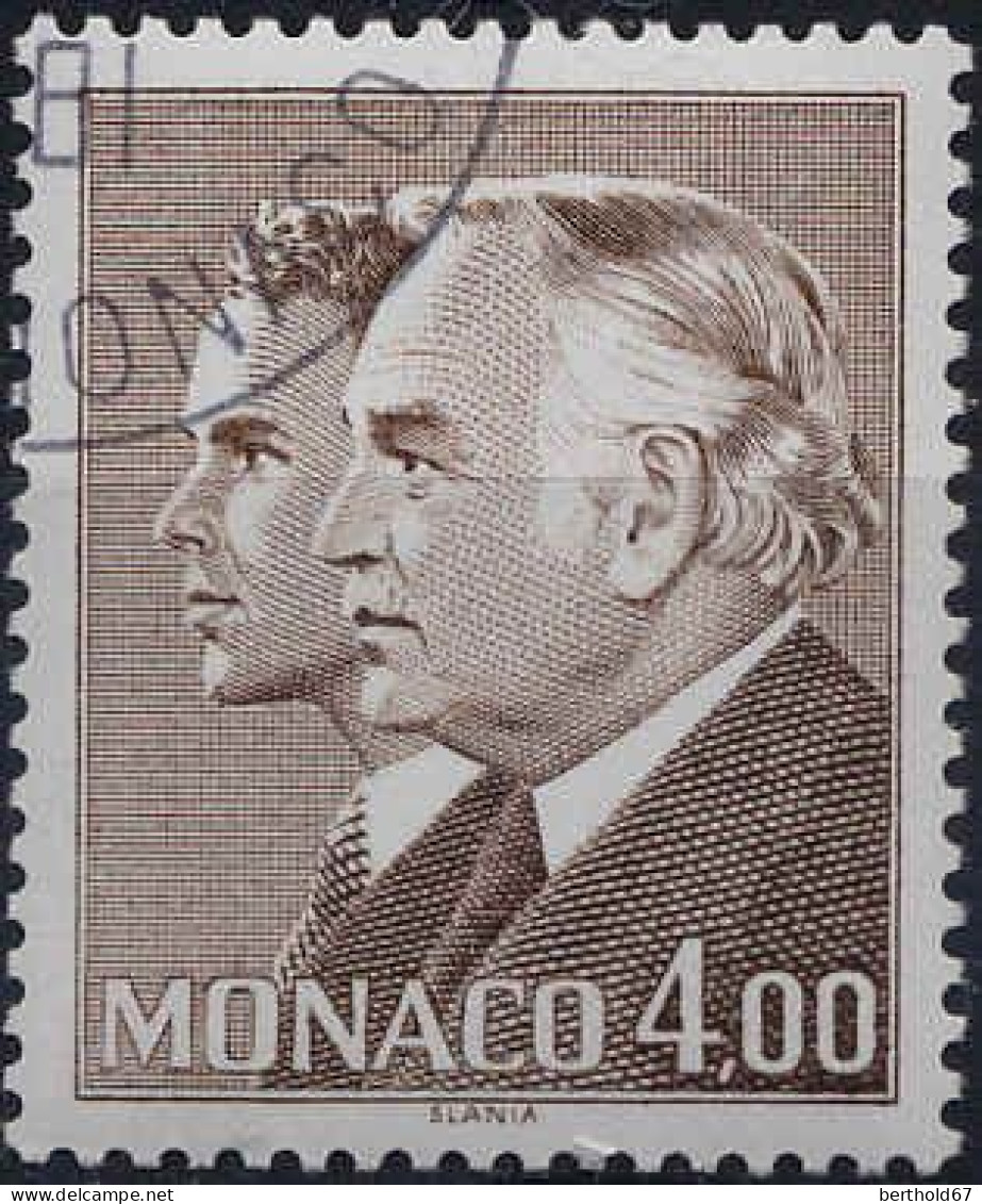 Monaco Poste Obl Yv:1281/1285 S.A.S.Rainier III & Prince Albert (TB Cachet Rond) - Oblitérés