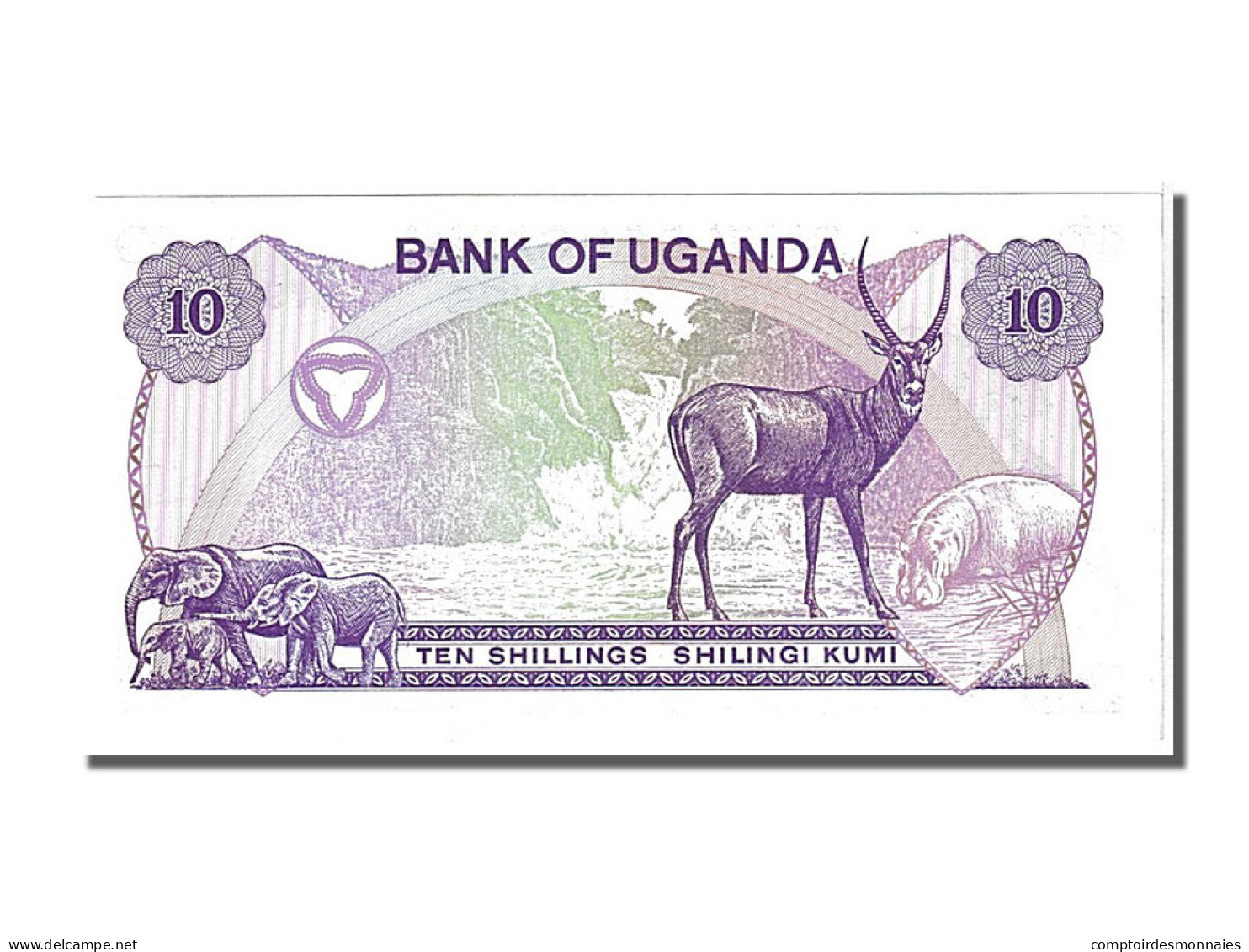 Billet, Uganda, 10 Shillings, 1982, NEUF - Ouganda