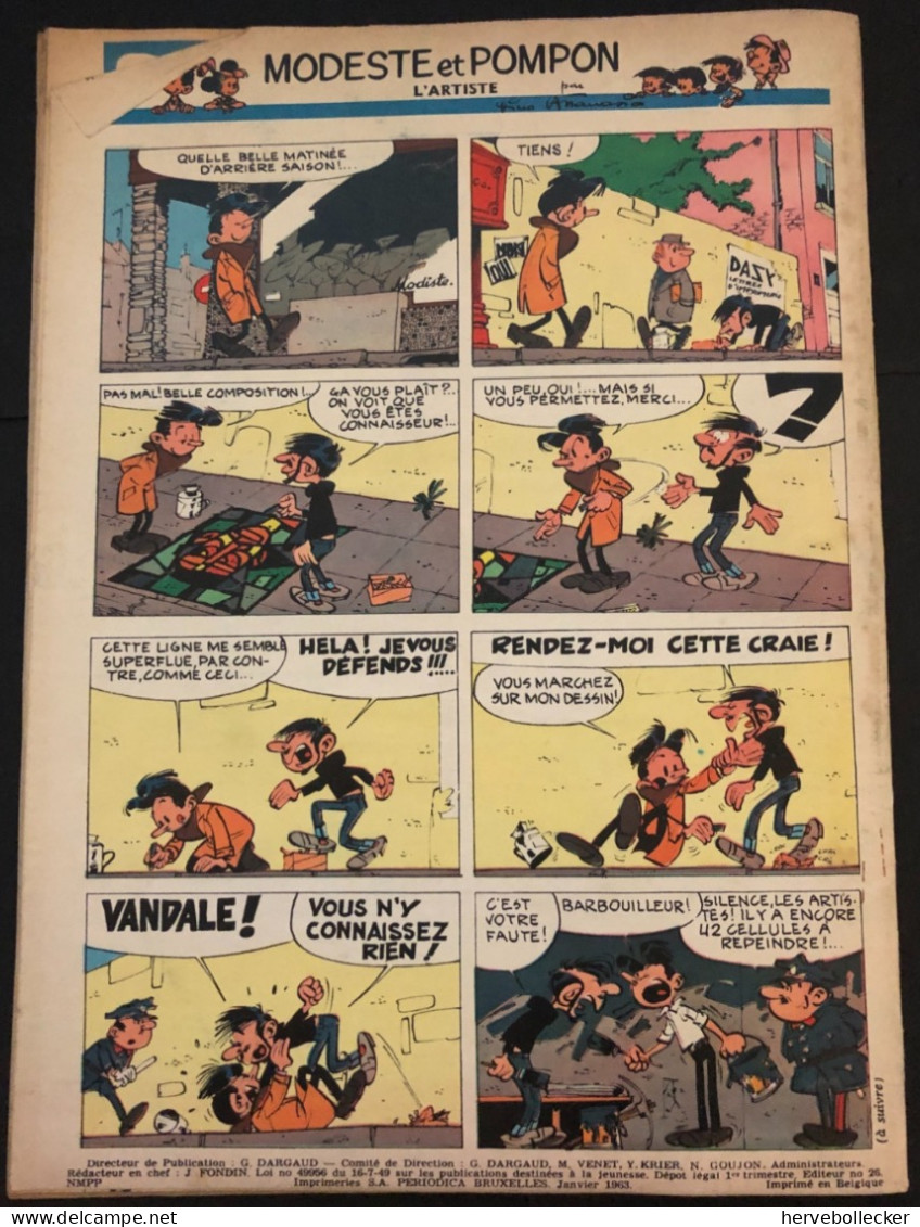 TINTIN Le Journal Des Jeunes N° 744 - 1963 - Tintin