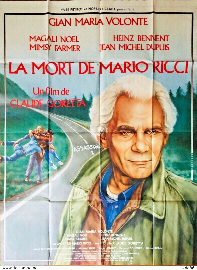 Affiche 120 X 160 Du Film "LA MORT DE MARIO RICCI" Avec Gian Maria Volonte . - Manifesti
