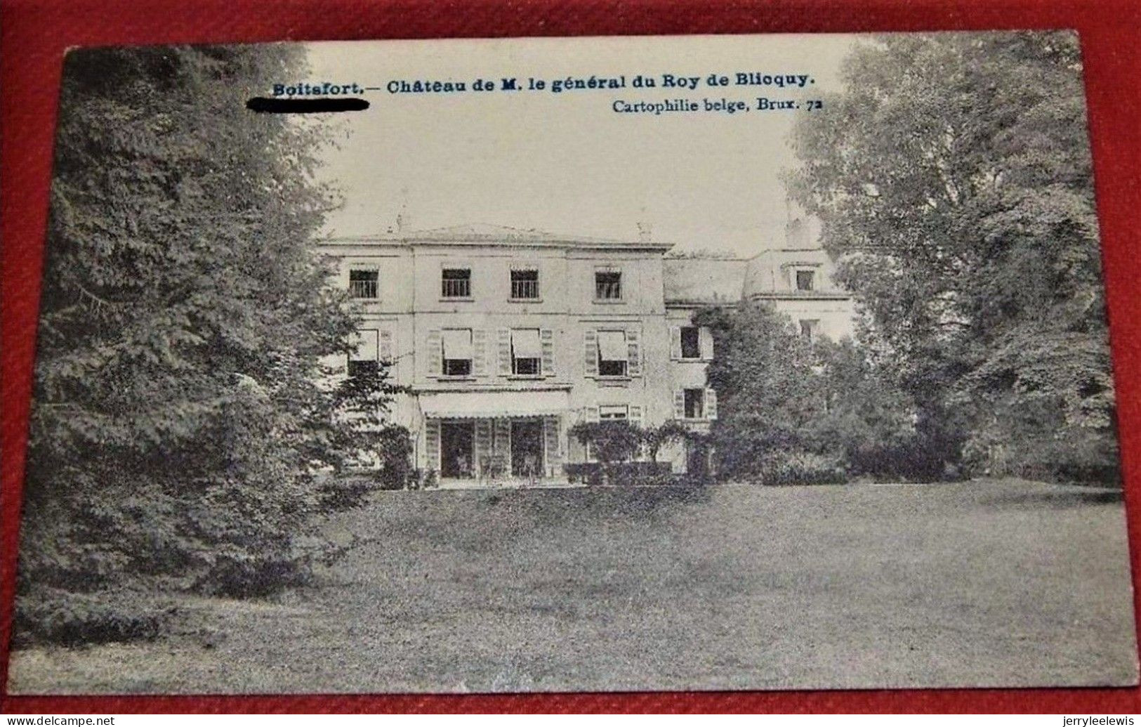 BRUXELLES -  WATERMAEL-BOITSFORT  -  Château De M. Le Général Du Roy De Blicquy - Watermael-Boitsfort - Watermaal-Bosvoorde