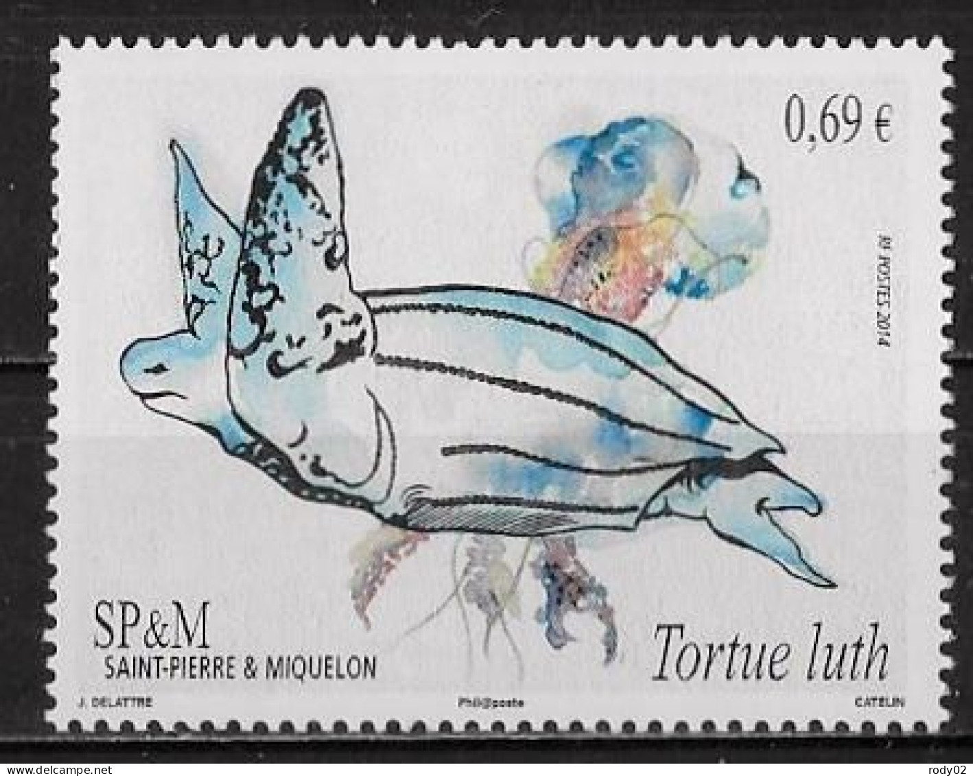 SAINT PIERRE ET MIQUELON - TORTUE LUTH - N° 1118 - NEUF** MNH - Turtles