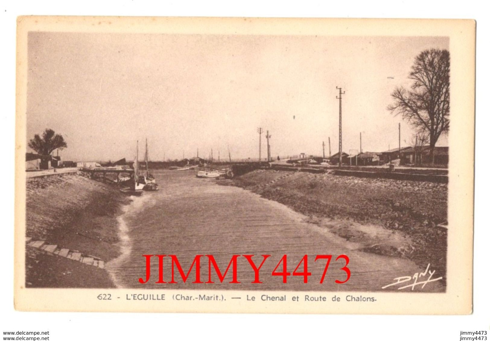 CPA - L'EGUILLE - Le Chenal Et Route De Chalons ( Canton De Saujon ) N° 622 - Photo DANY - Saujon