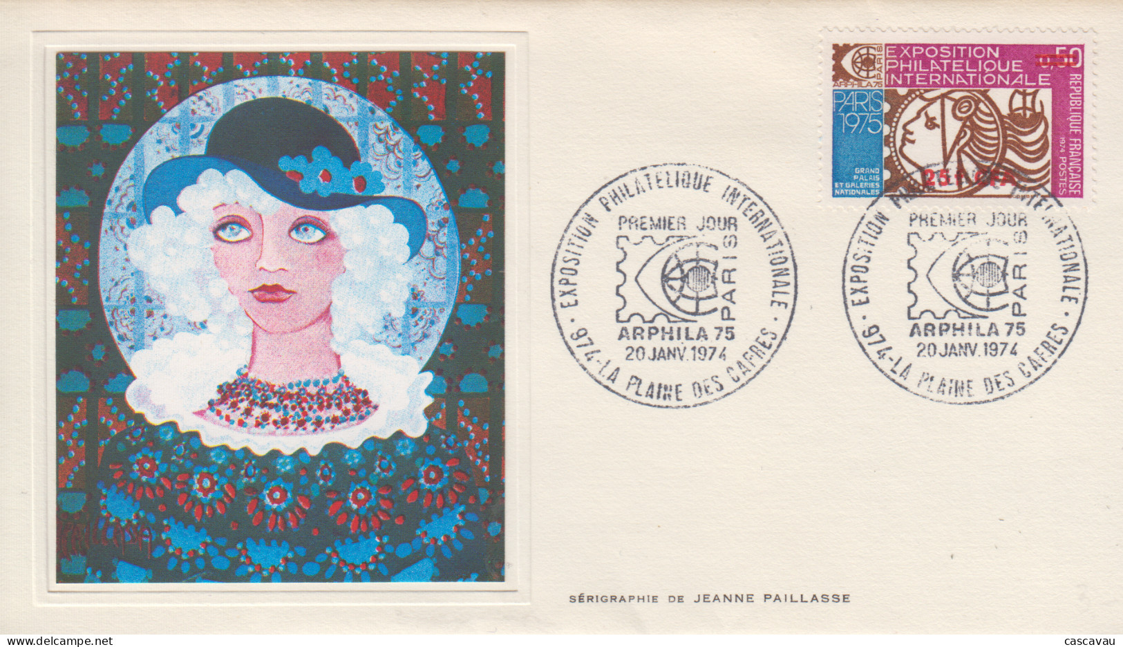 Enveloppe  FDC   1er  Jour   REUNION    ARPHILA     LA  PLAINE  DES  CAFRES   1974 - Andere & Zonder Classificatie