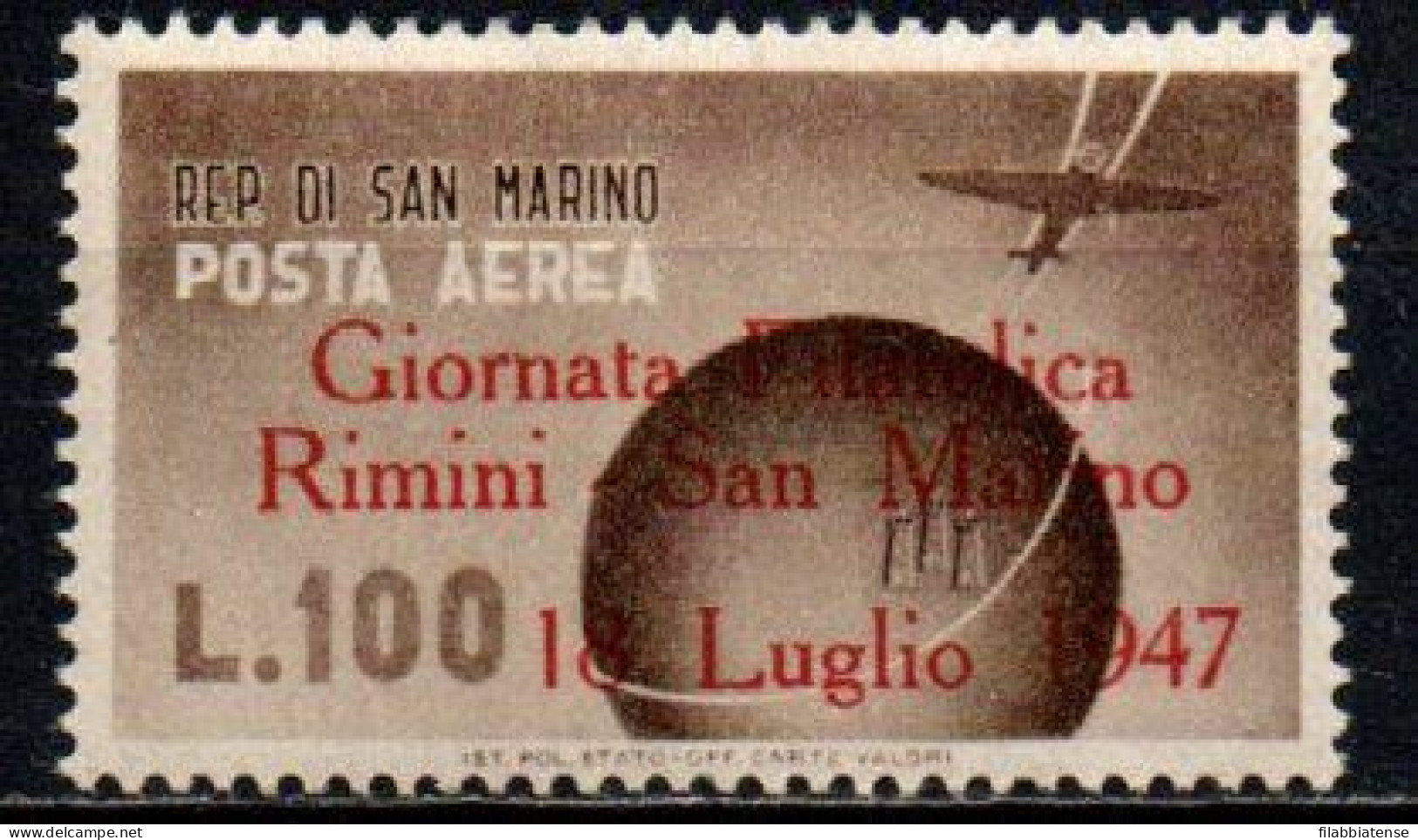 1947 - San Marino PA 72 Giornata Filatelica   ++++++ - Unused Stamps