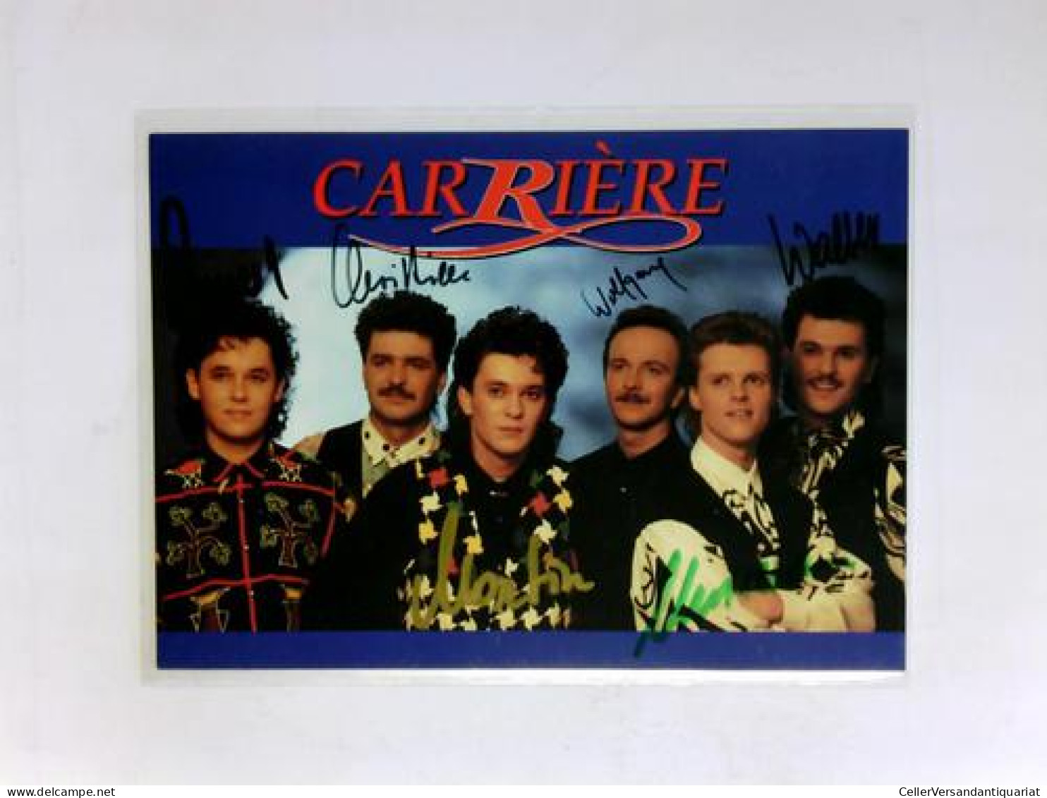 Signierte Autogrammkarte Von Carriere (Gesangsgruppe) - Non Classés