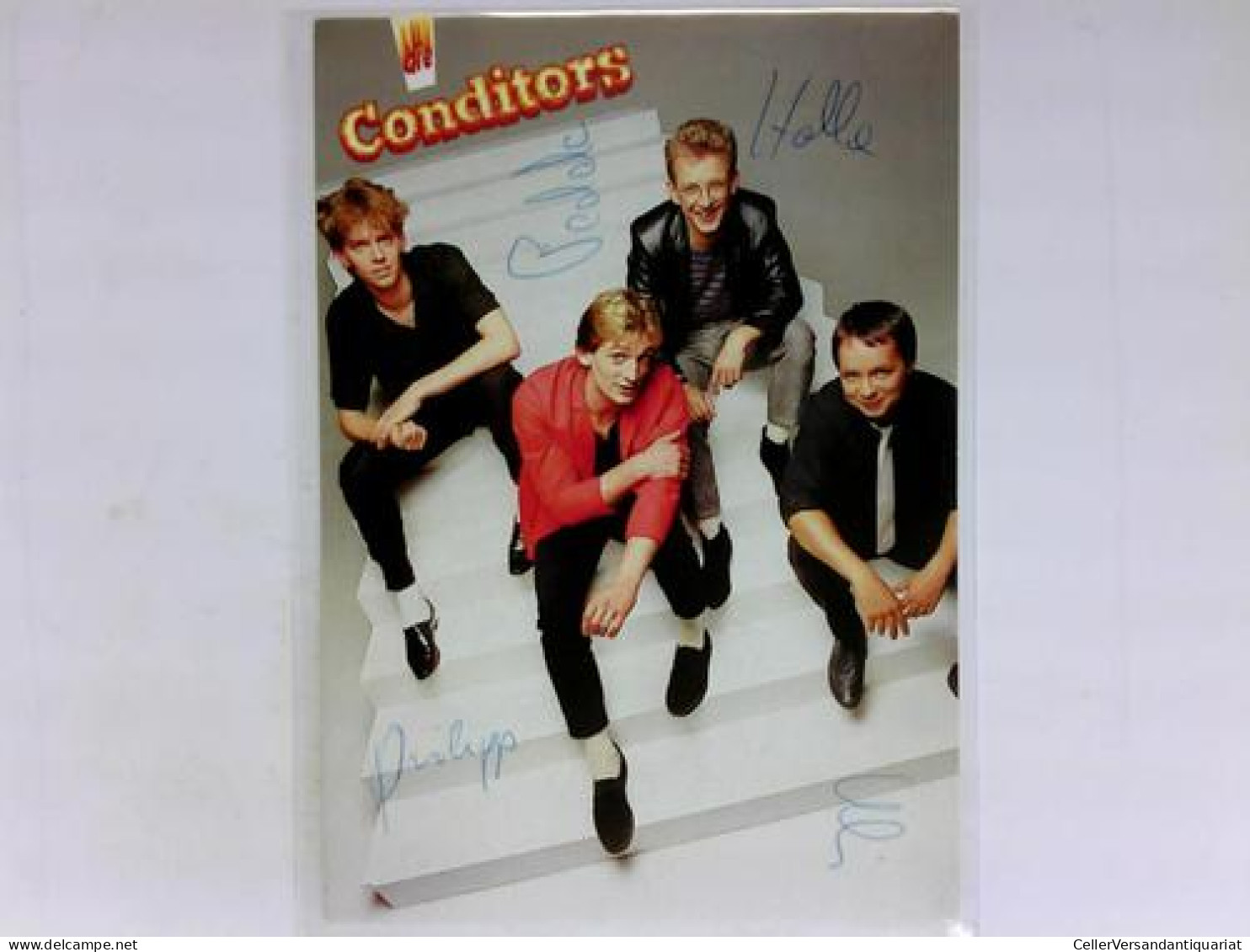 Signierte Autogrammkarte Von Conditiors (Gesangsgruppe) - Non Classés