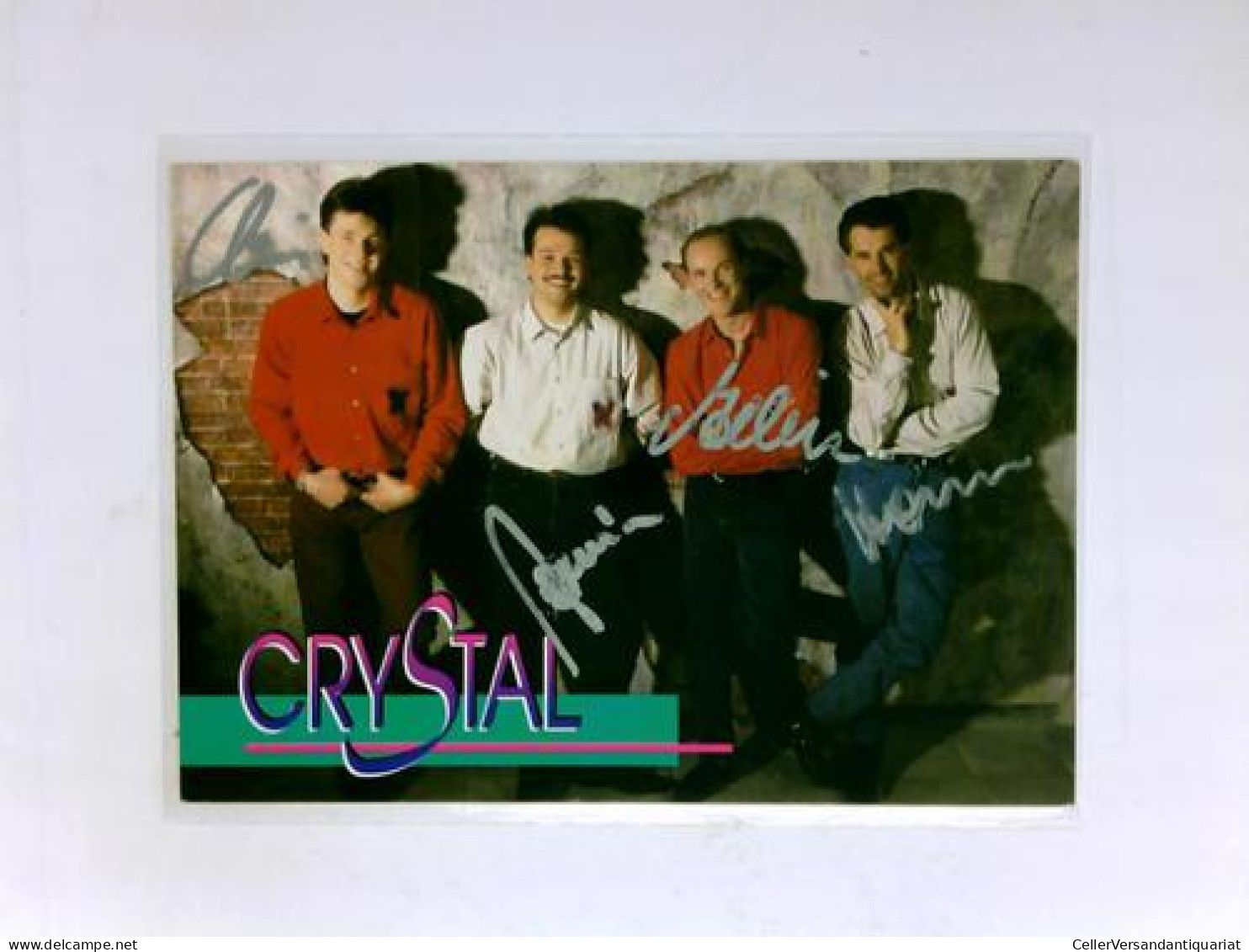 Signierte Autogrammkarte Von Crystal (Gesangsgruppe) - Non Classés