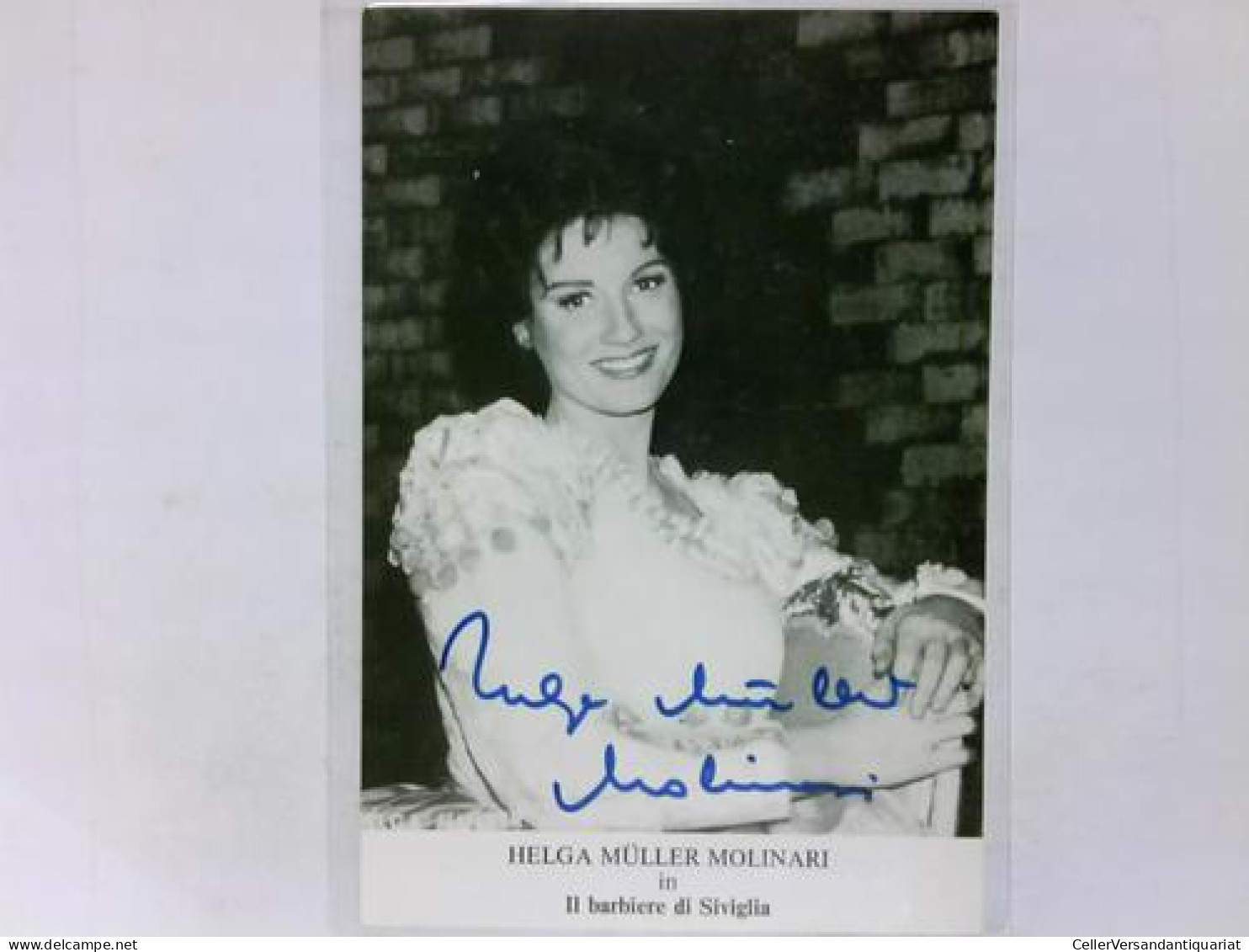 Signierte Autogrammkarte Von Müller-Molinari, Helga (Opernsängerin) - Ohne Zuordnung