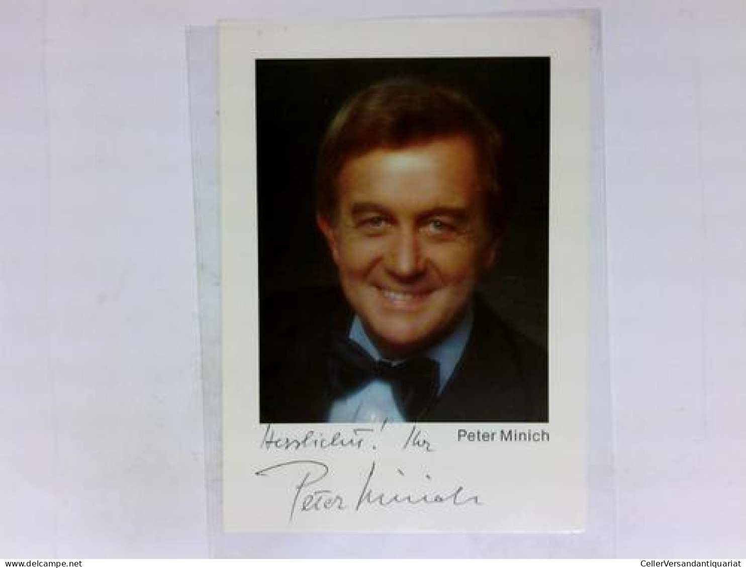 Signierte Autogrammkarte Von Minich, Peter (Sänger) - Non Classés