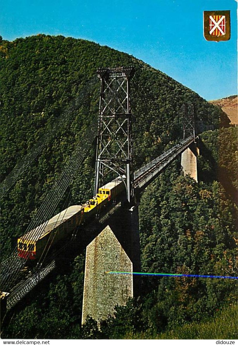 Trains - Le Petit Train Jaune De La Cerdagne - Le Pont Suspendu - CPM - Voir Scans Recto-Verso - Eisenbahnen