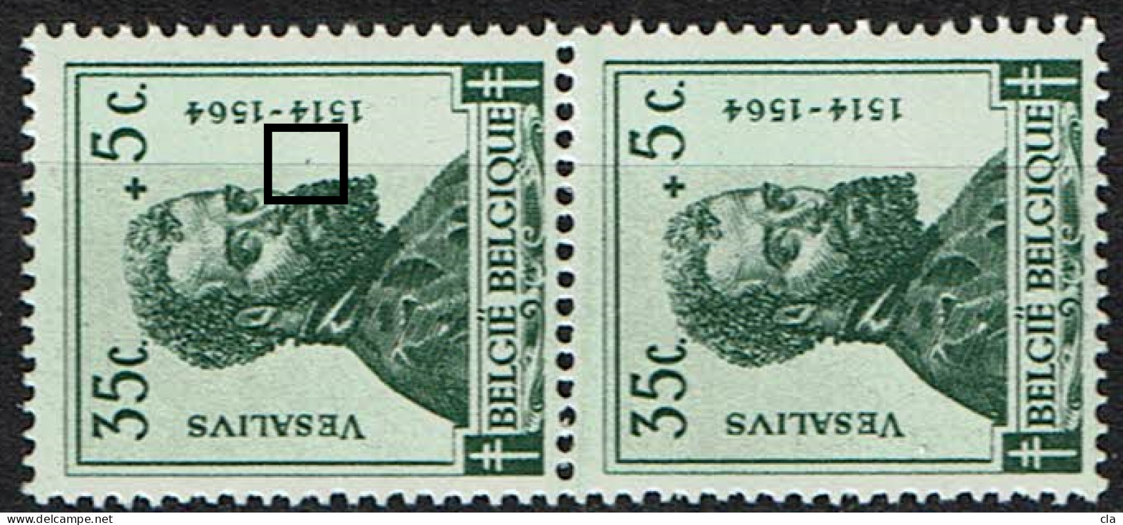 593 Paire  **  T 1 LV 12  Point Bouche - 1931-1960