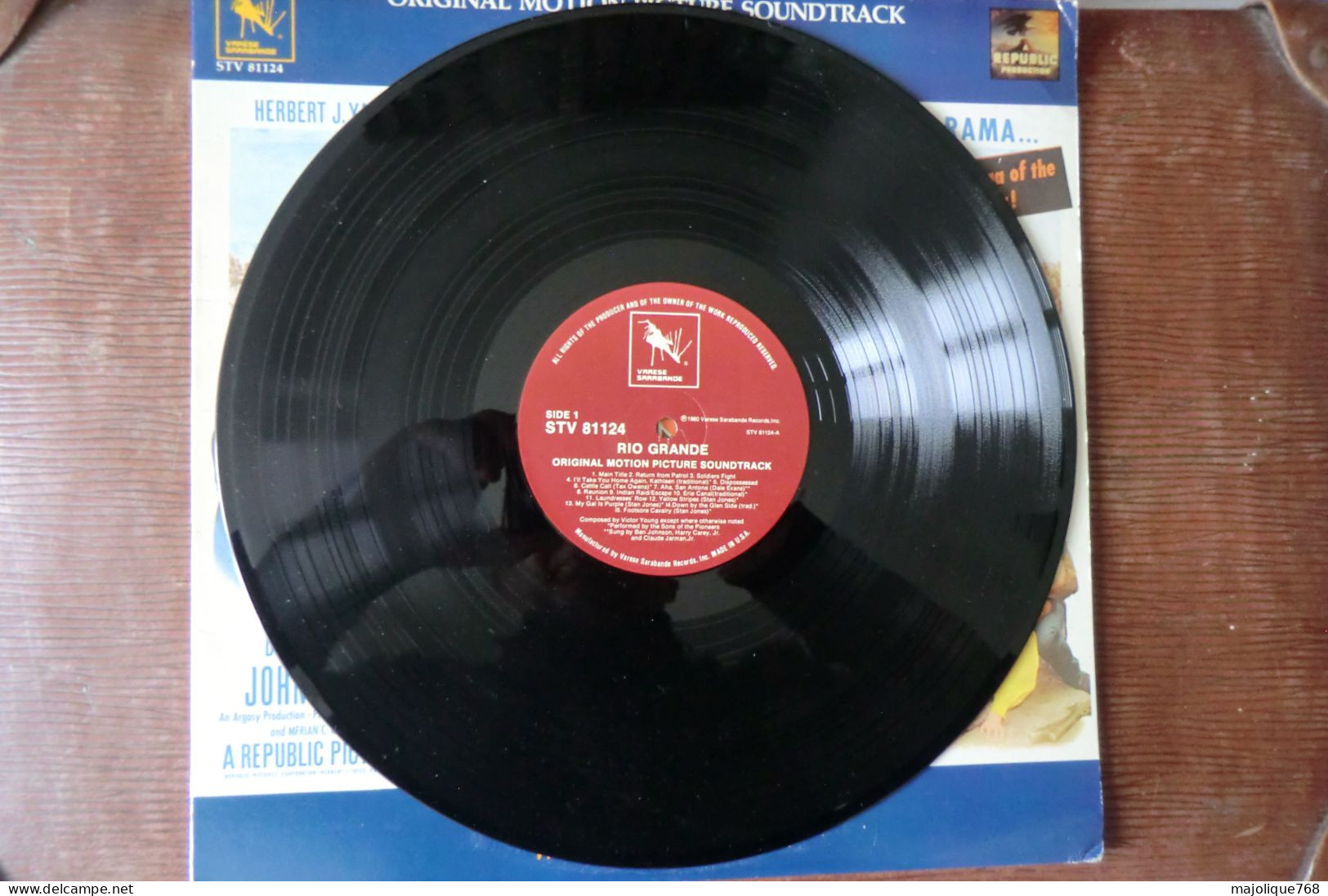 Disque - Victor  Rio Grande - Original Motion Picture Soundtrack - Varèse Sarabande  STV-81124 - US 1980 - Filmmuziek