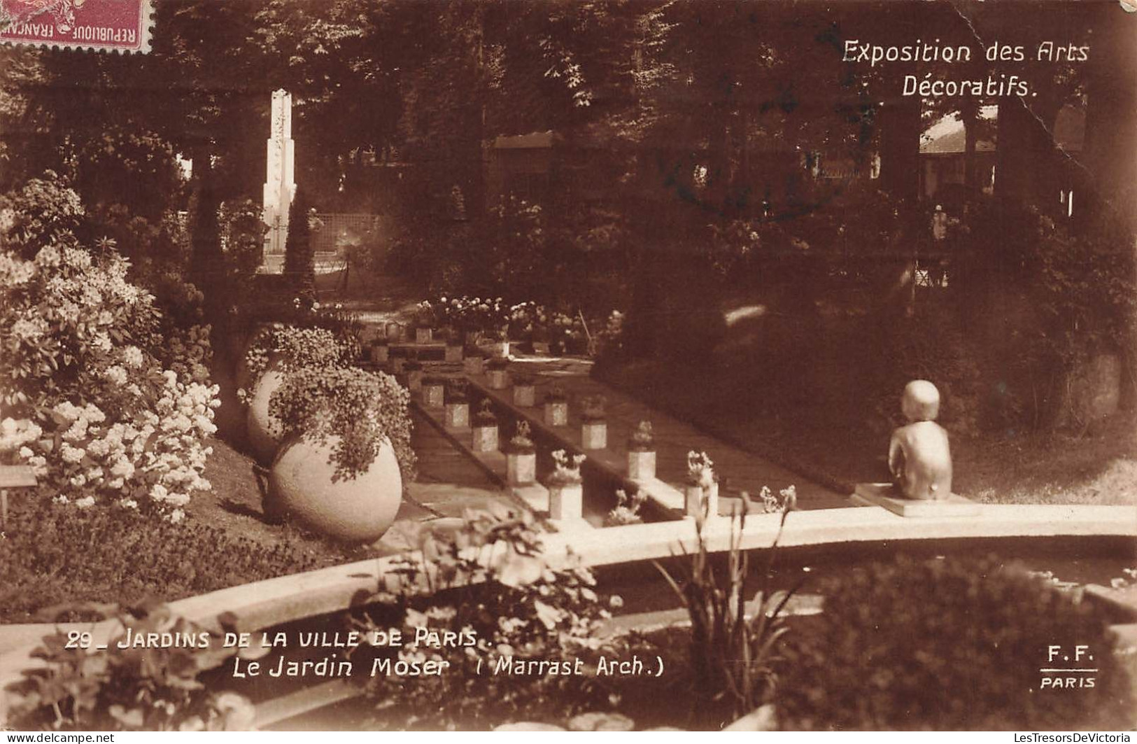 FRANCE - Exposition Des Arts Décoratifs - Jardins De La Ville De Paris - Le Jardin Moser - Carte Postale Ancienne - Expositions