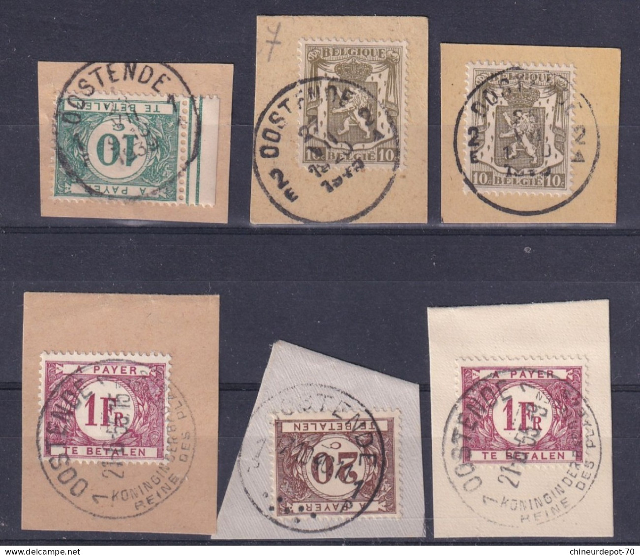 TIMBRES T Taxes  OOSTENDE - Timbres