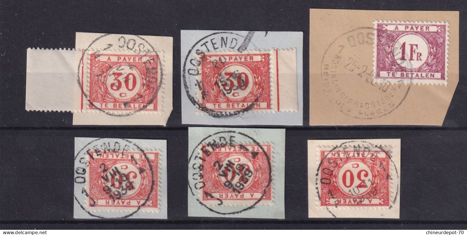 TIMBRES T Taxes  OOSTENDE - Briefmarken