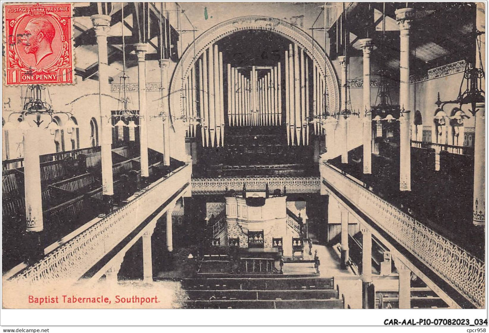 CAR-AALP10-ROYAUME UNI-0857 - Baptist Tabernacle , Southport - Southport