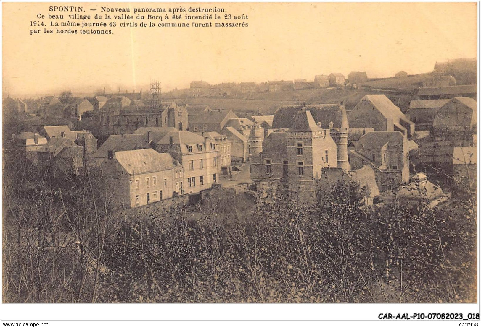 CAR-AALP10-BELGIQUE-0849 - SPONTIN-Nouveau Panorama Apres Destruction . - Yvoir